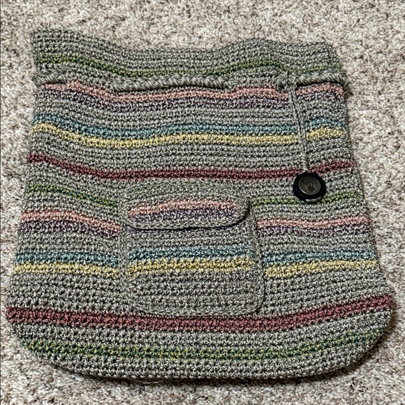 The Sak Gray Striped Backpack - Picture 1 of 7